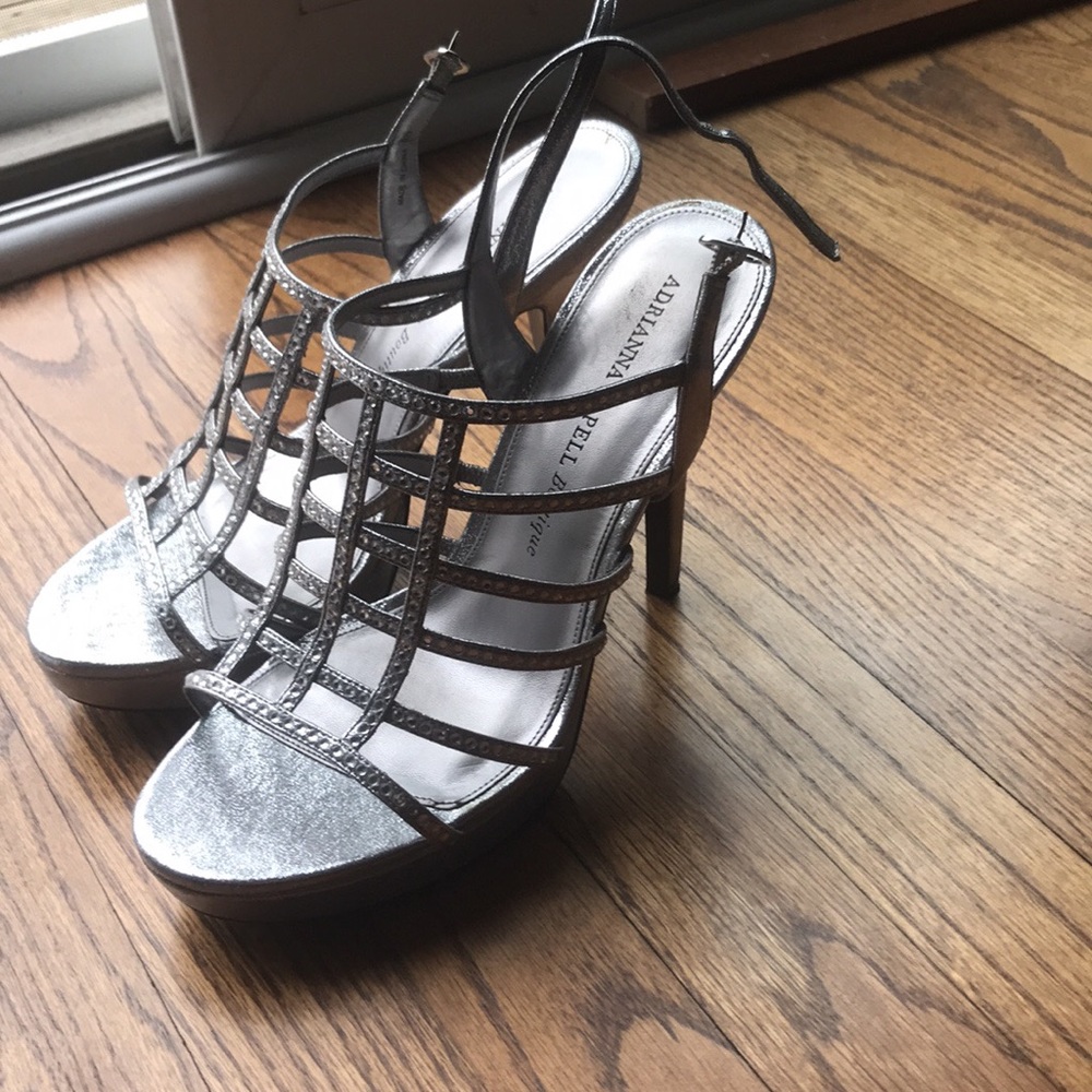 Silver High Heels